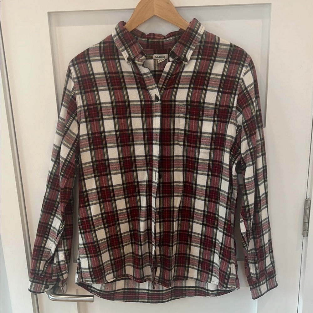 L.L. Bean Multicolor Plaid Flannel